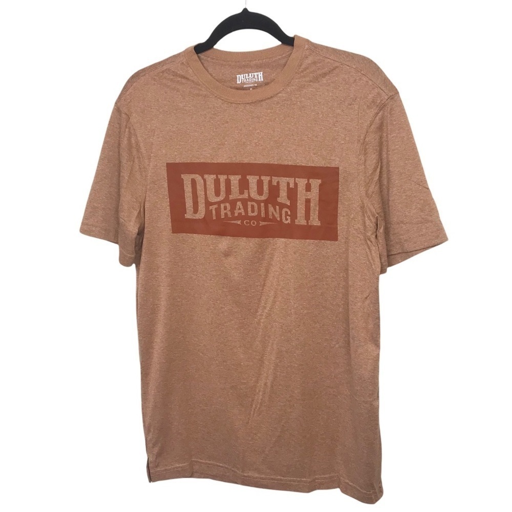 Duluth Trading Co Wickety Split Standard Fit Short Sleeve Logo T Shirt Tee